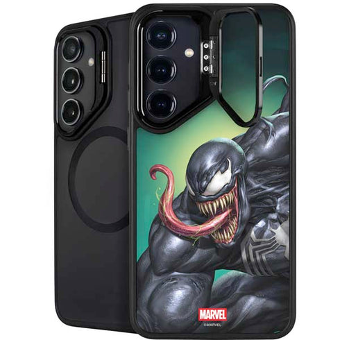 Marvel Venom Symbiote Galaxy S25 Kickstand Case